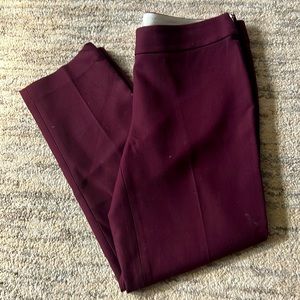 Loft Women’s Marisa Dress Pant in Marooon Size 8